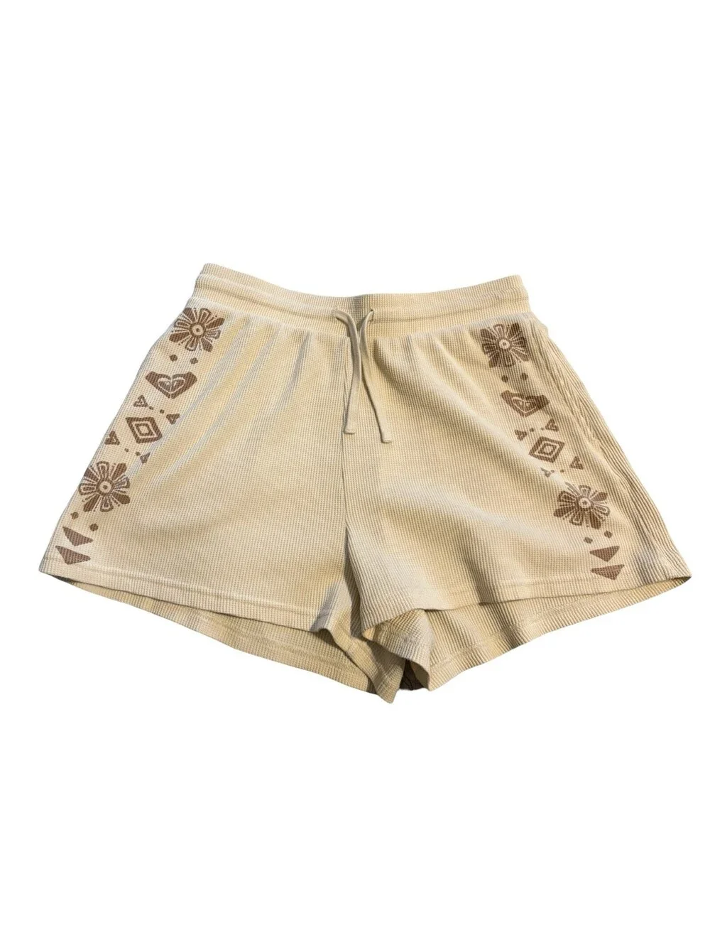 Roxy Women's Surfing Cream Sandy Road Casual Shorts Medium